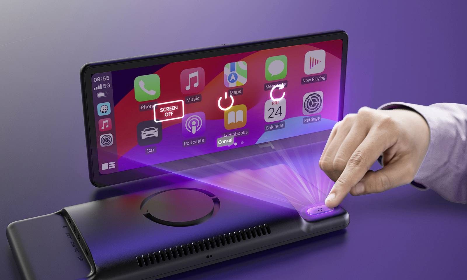 Minix CP89-HD Moniceiver Android Auto™, Apple CarPlay, Bluetooth®-Freisprecheinrichtung