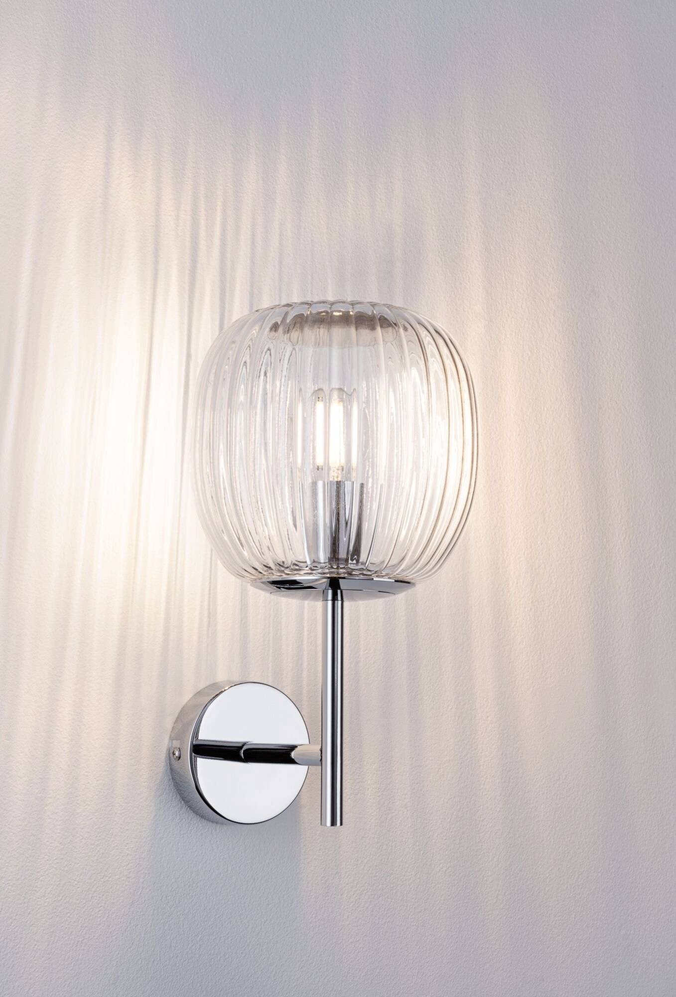 Paulmann Ruya 71140 Wandleuchte E14 Glas, Chrom