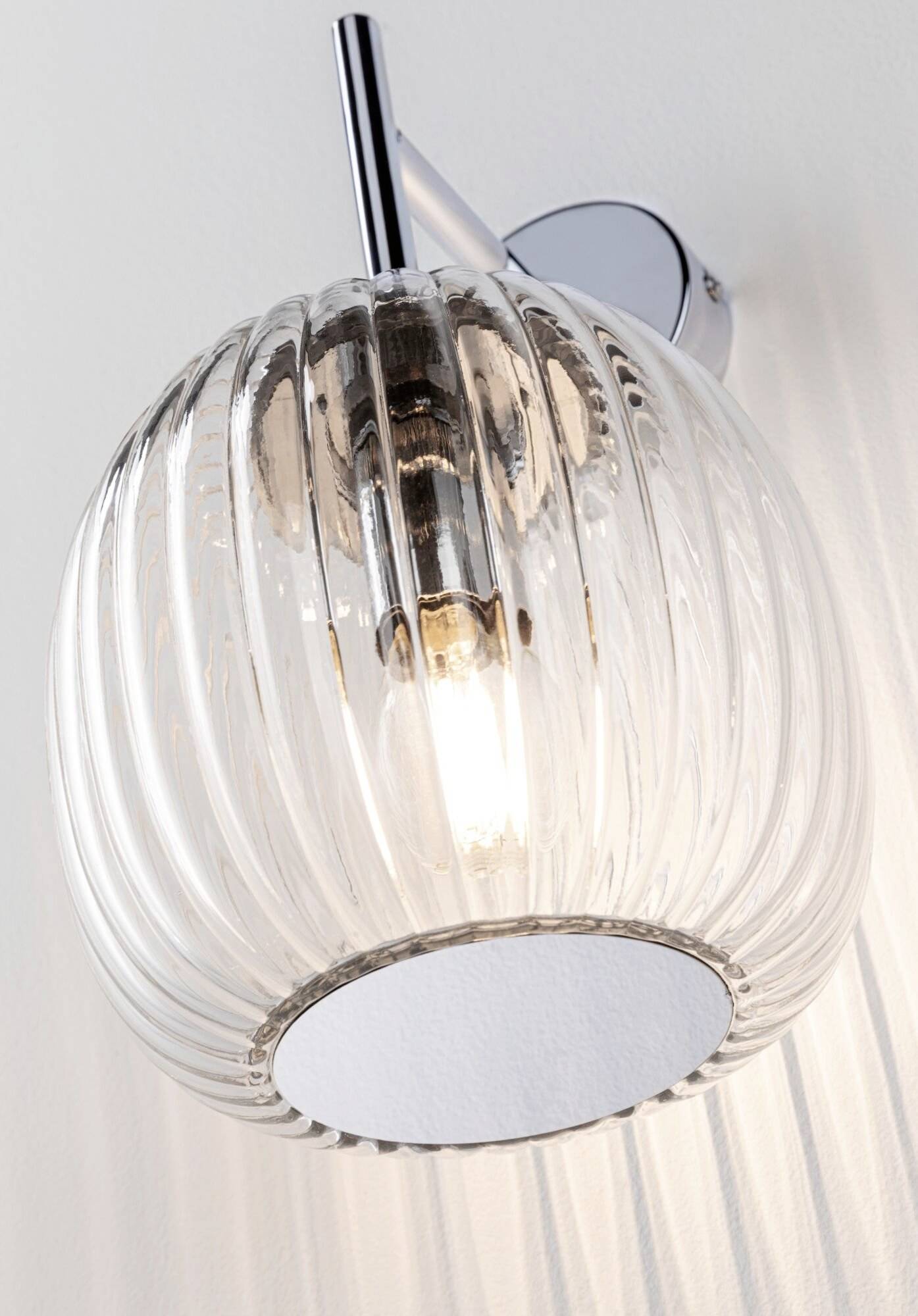 Paulmann Ruya 71140 Wandleuchte E14 Glas, Chrom