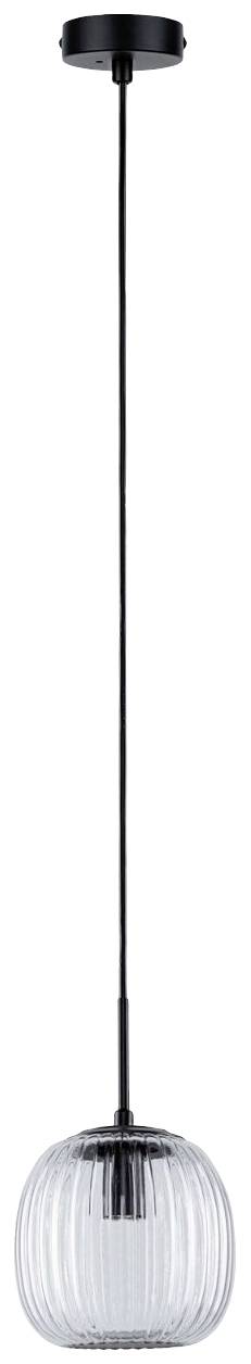 Paulmann Ruya 71147 Pendelleuchte E14 Glas, Schwarz (matt)