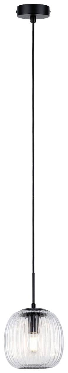 Paulmann Ruya 71147 Pendelleuchte E14 Glas, Schwarz (matt)