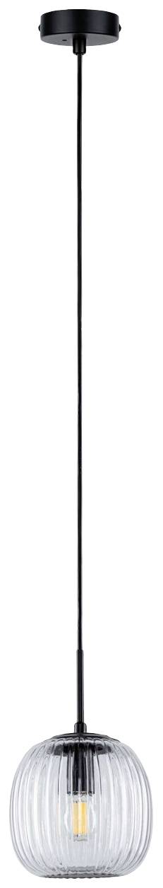 Paulmann Ruya 71147 Pendelleuchte E14 Glas, Schwarz (matt)
