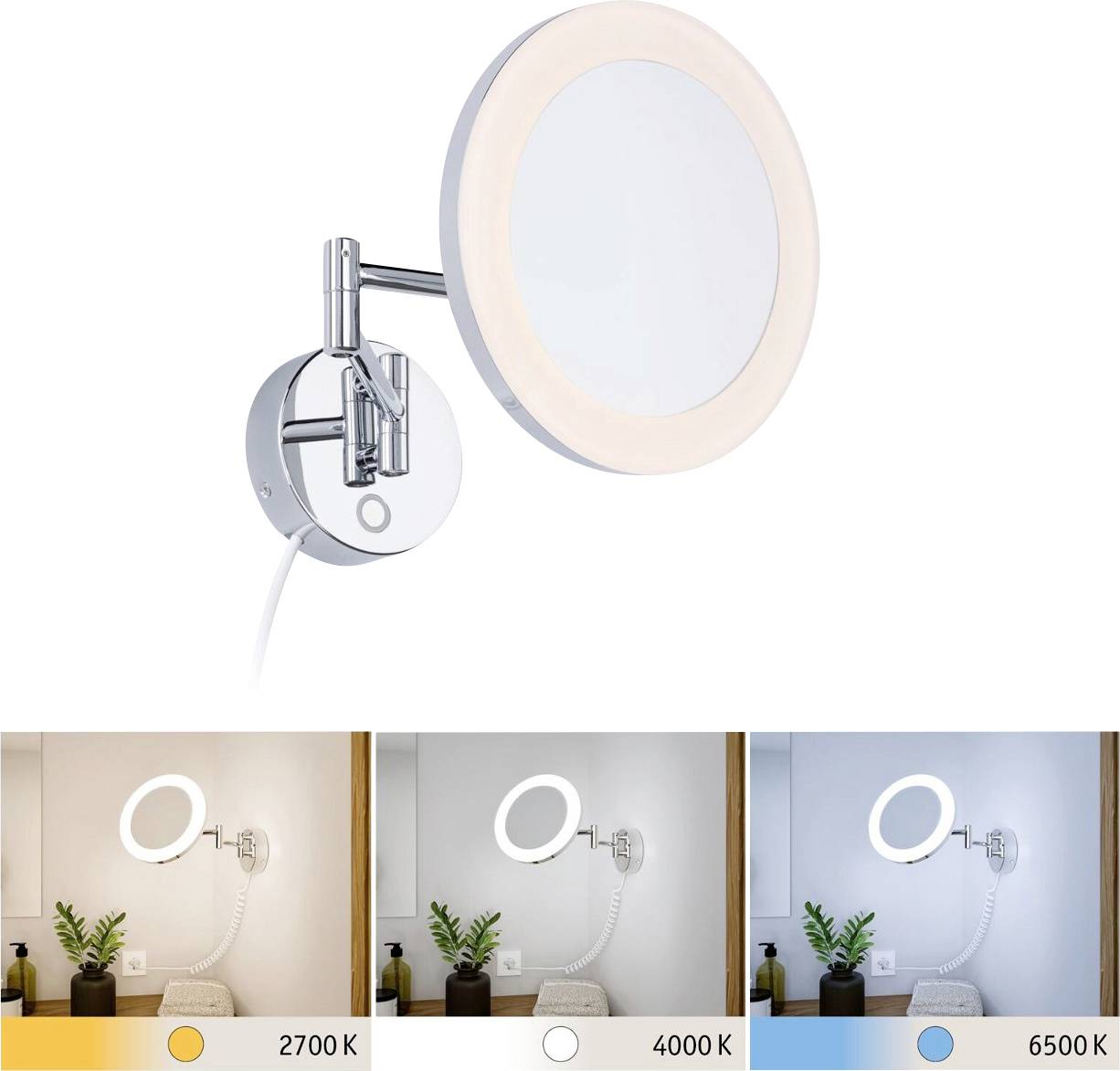 Paulmann Masua 71148 LED-Spiegelleuchte 4 W Warmweiß Chrom