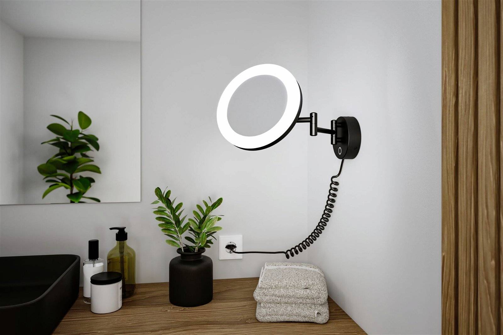 Paulmann Masua 71149 LED-Spiegelleuchte 4 W Warmweiß Schwarz (matt)