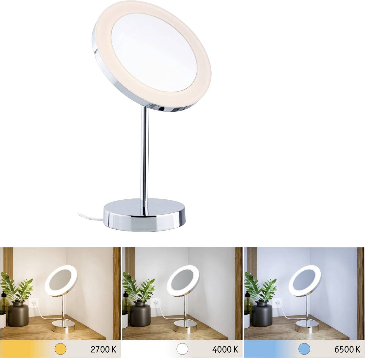 Paulmann Masua 71150 LED-Spiegelleuchte 4W Warmweiß Chrom