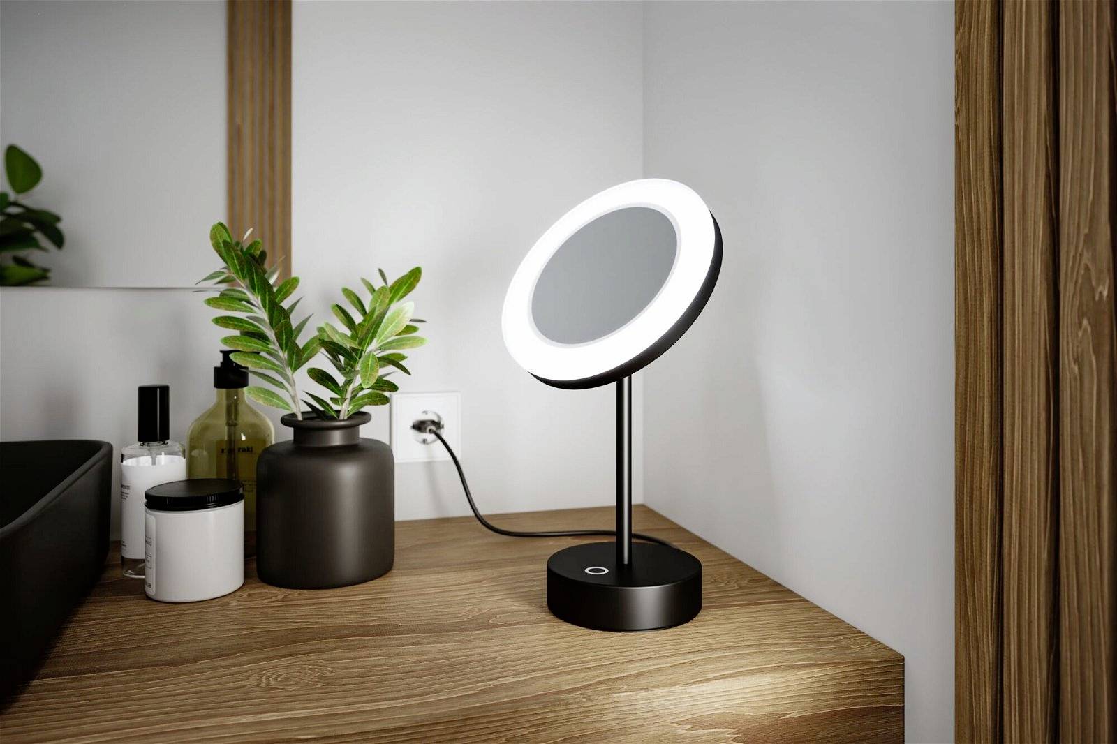 Paulmann Masua 71151 LED-Spiegelleuchte 4W Warmweiß Schwarz (matt)