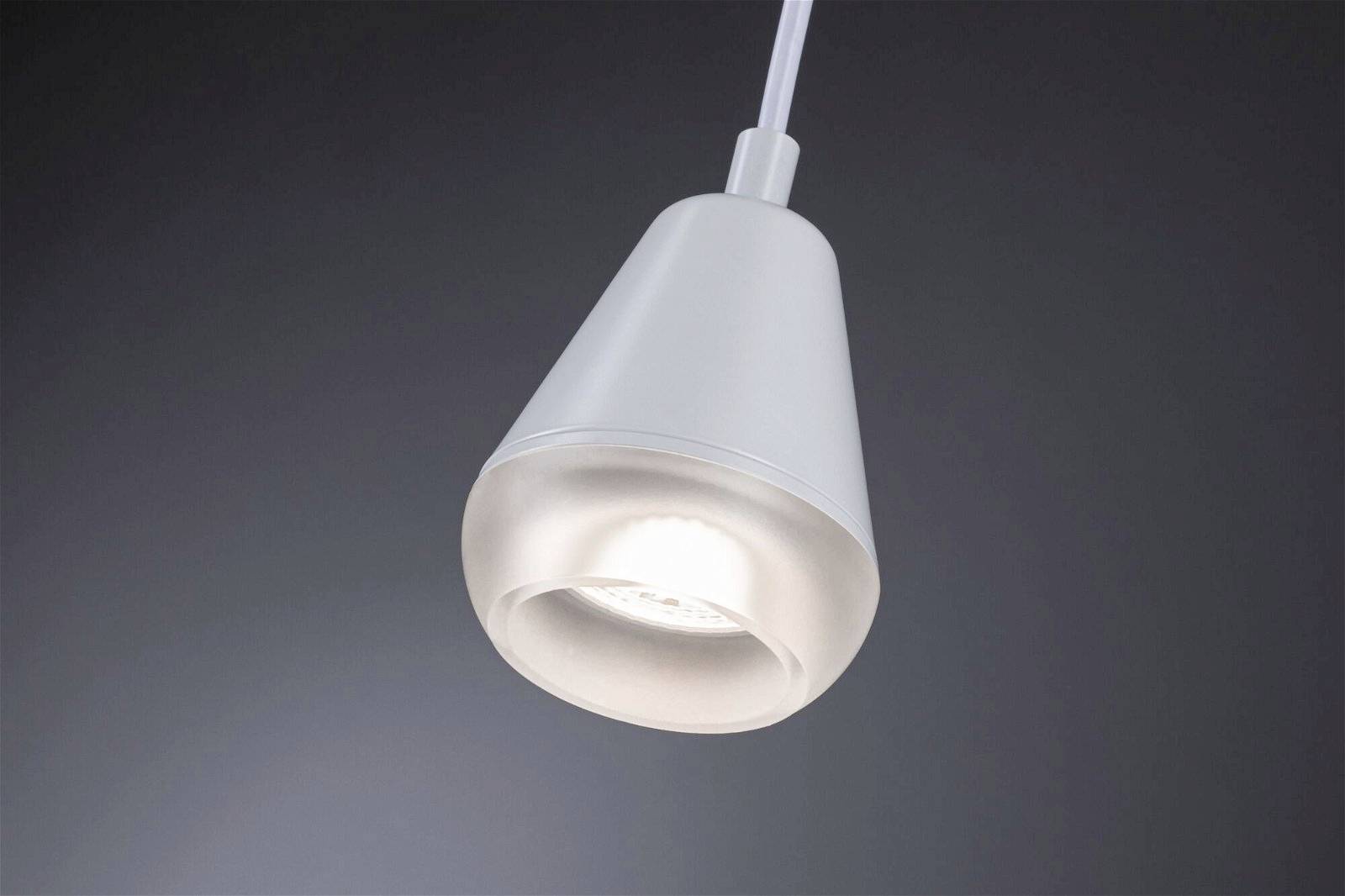 Paulmann Luia 76991 Pendelleuchte GU10 Satin, Weiß