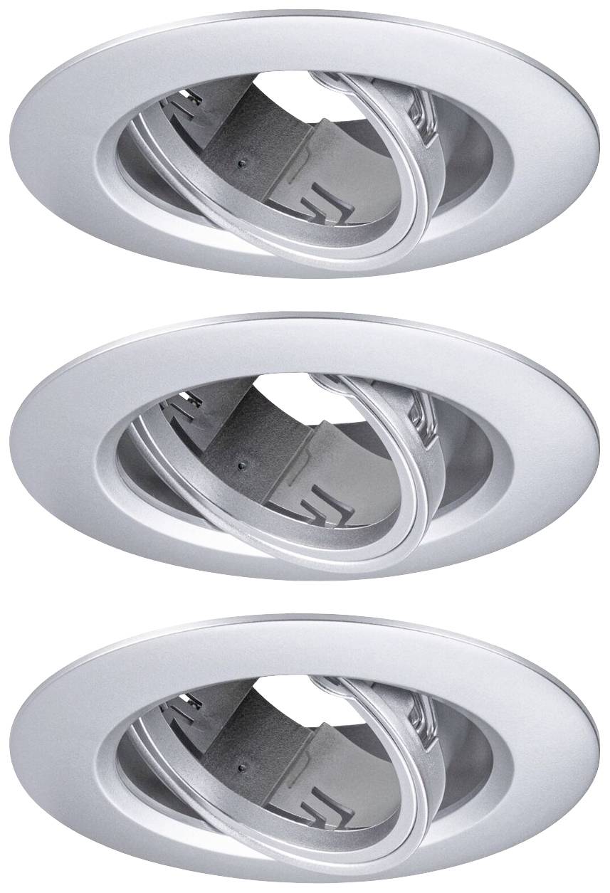 Paulmann 92110 Einbauleuchte 3er Set GU10 Chrom (matt)