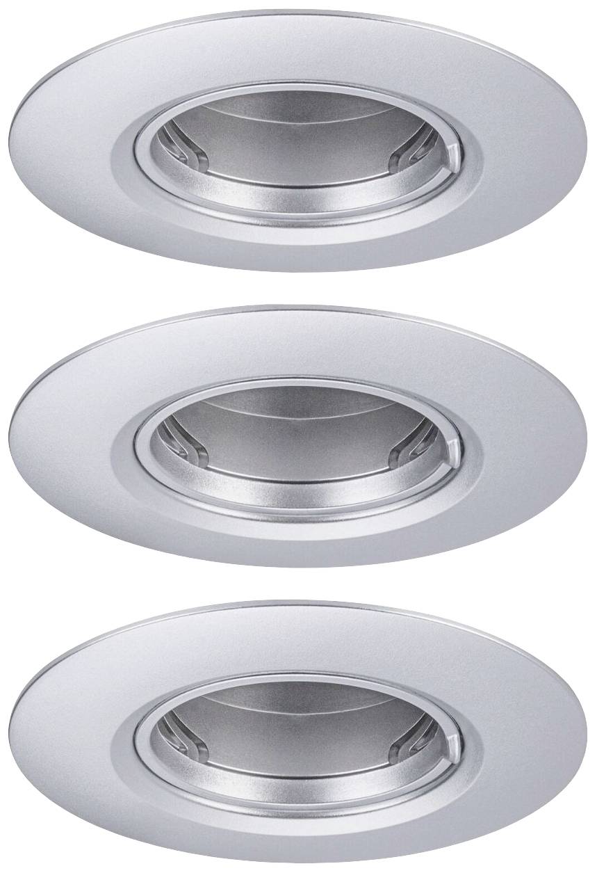 Paulmann 92113 Einbauleuchte 3er Set GU10 Chrom (matt)