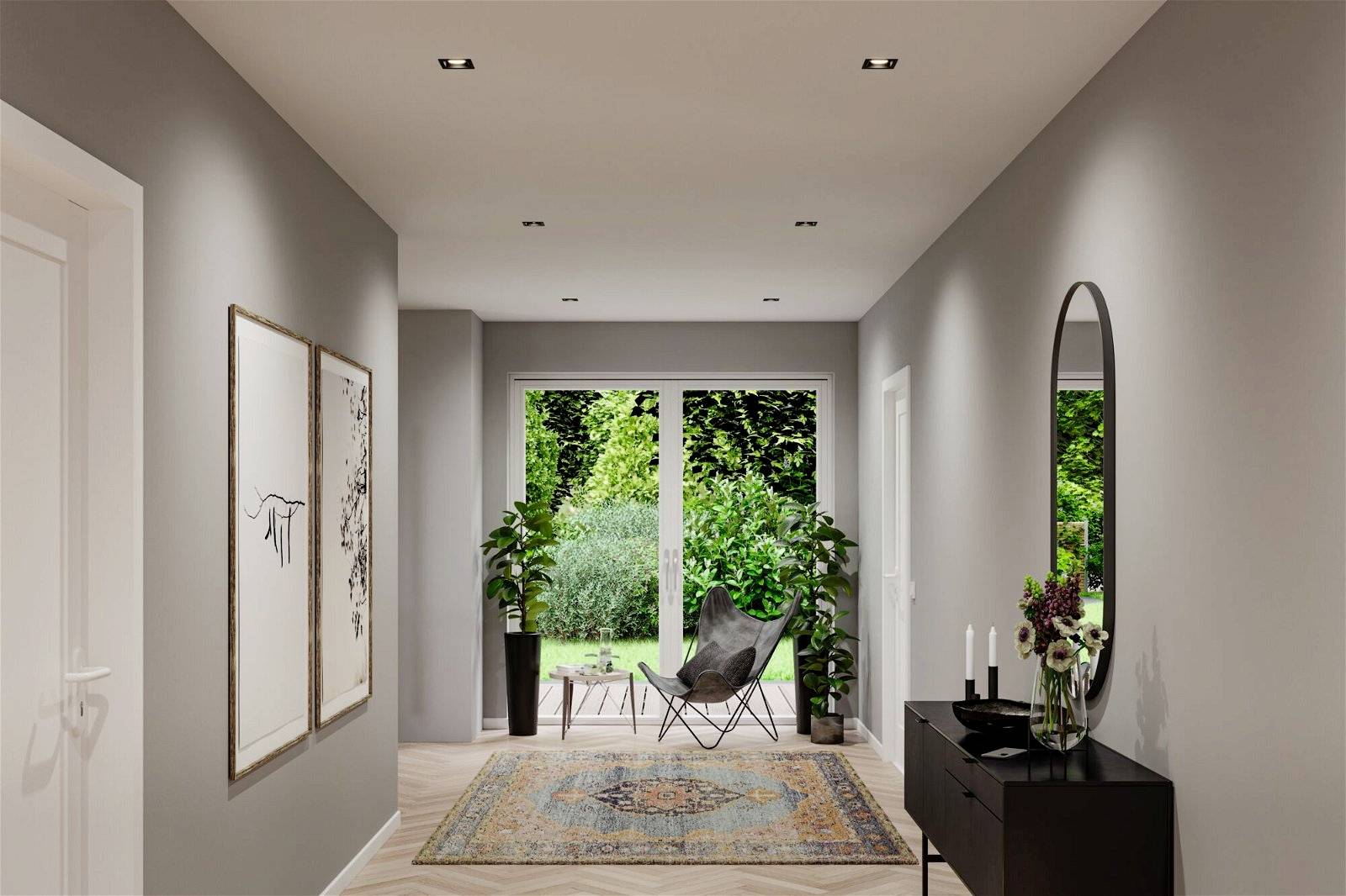 Paulmann 93125 Cole LED-Einbauleuchte 3er Set LED 18W Schwarz