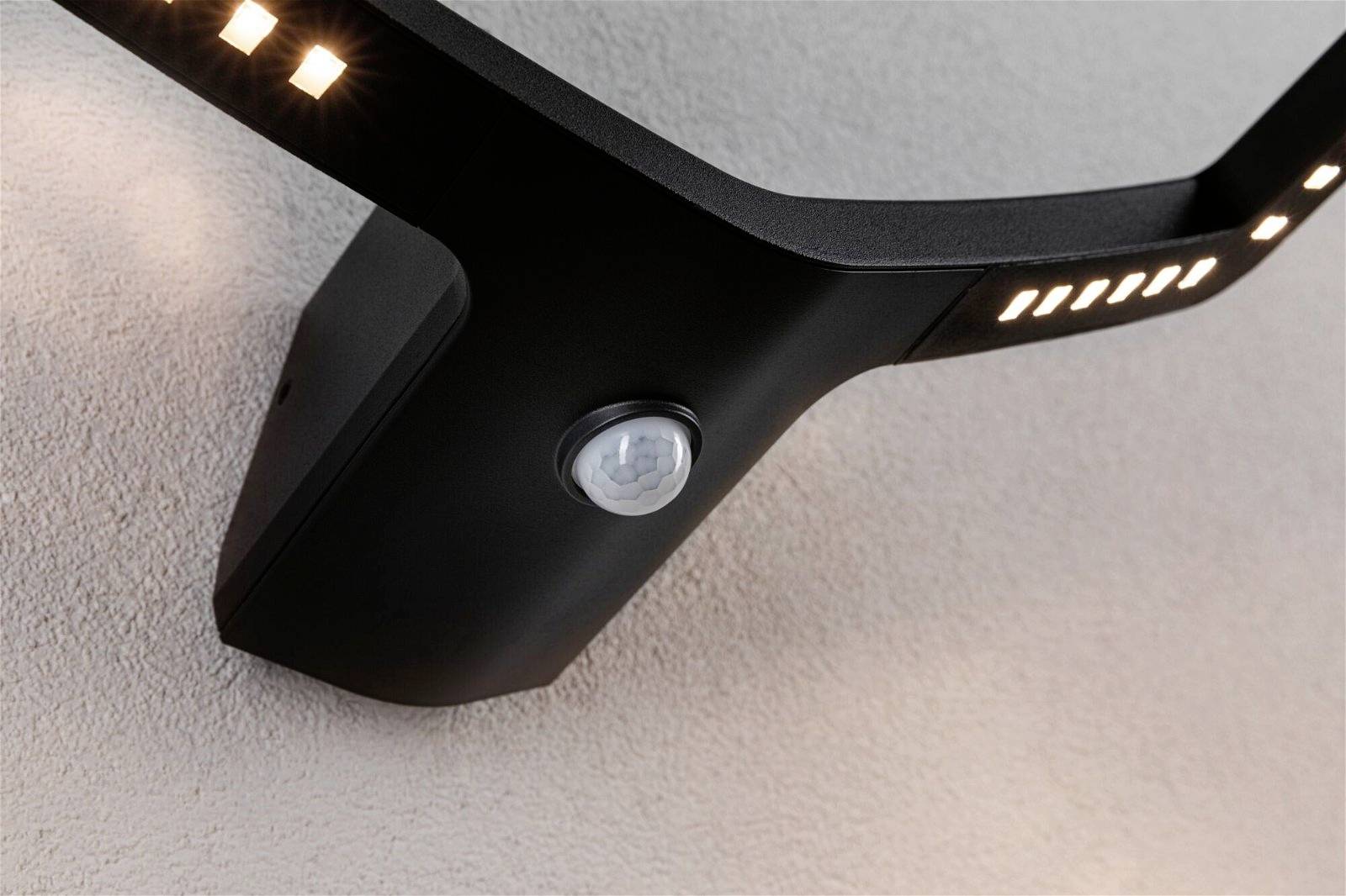 Paulmann Alara 94793 LED-Außenwandleuchte mit Bewegungsmelder LED 10W Anthrazit