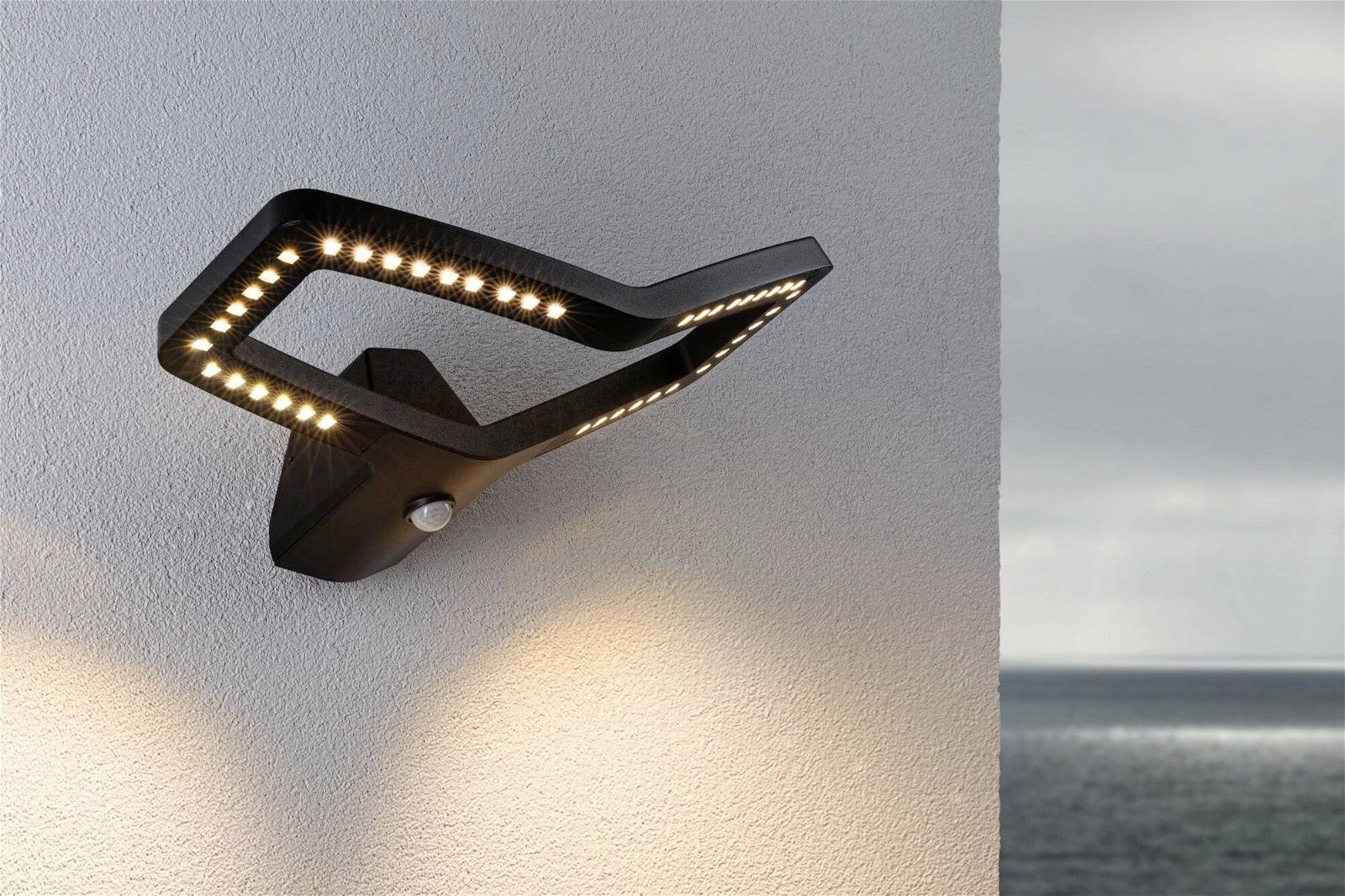 Paulmann Alara 94793 LED-Außenwandleuchte mit Bewegungsmelder LED 10W Anthrazit