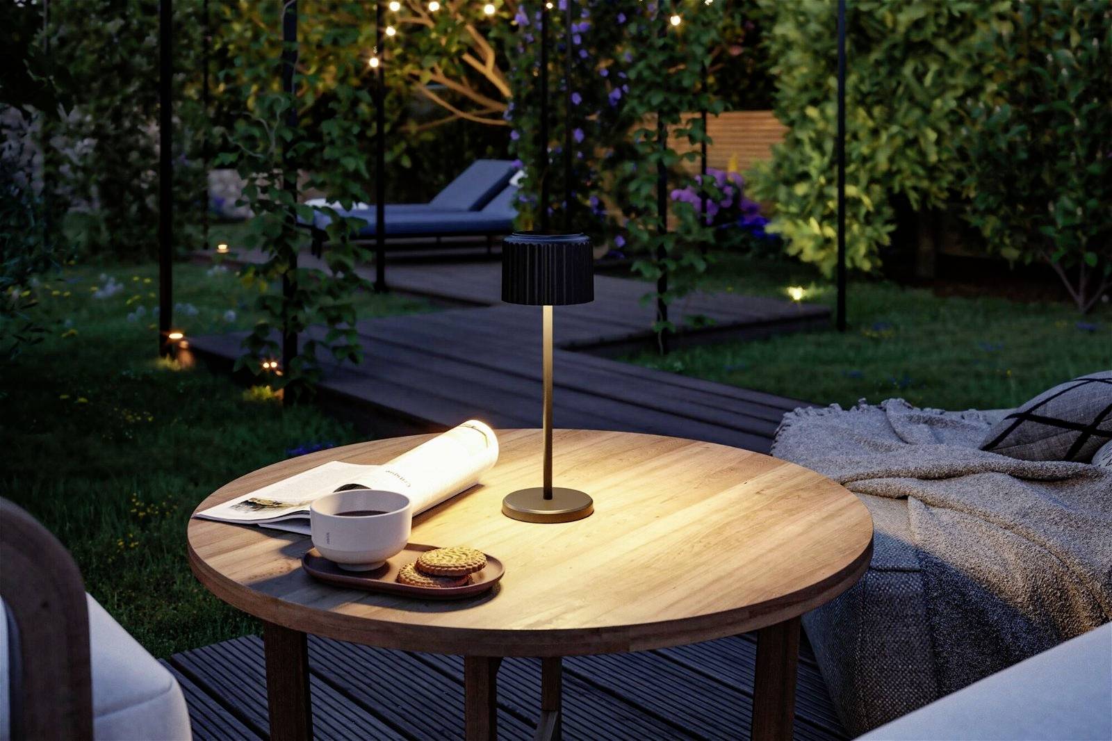 Paulmann 94878 Else Akku-Tischlampe 2.5W Warmweiß Schwarz