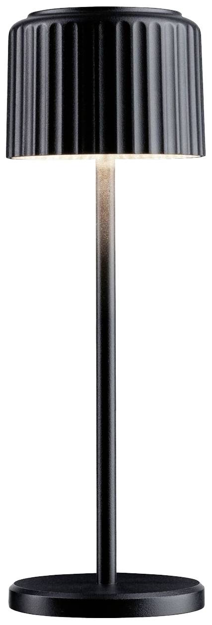 Paulmann 94878 Else Akku-Tischlampe 2.5W Warmweiß Schwarz