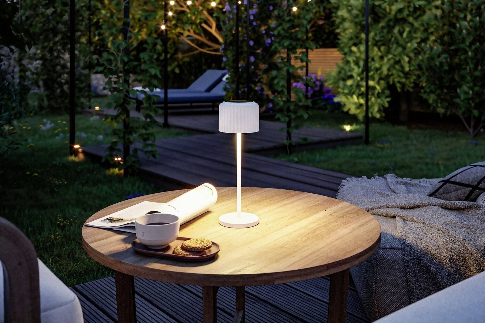 Paulmann 94879 Else Akku-Tischlampe 2.5W Warmweiß Weiß