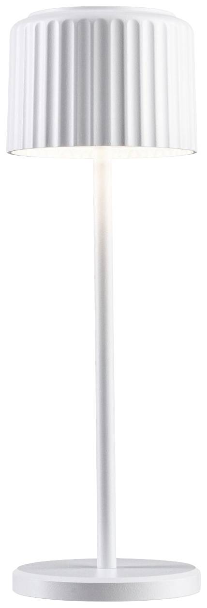 Paulmann 94879 Else Akku-Tischlampe 2.5W Warmweiß Weiß