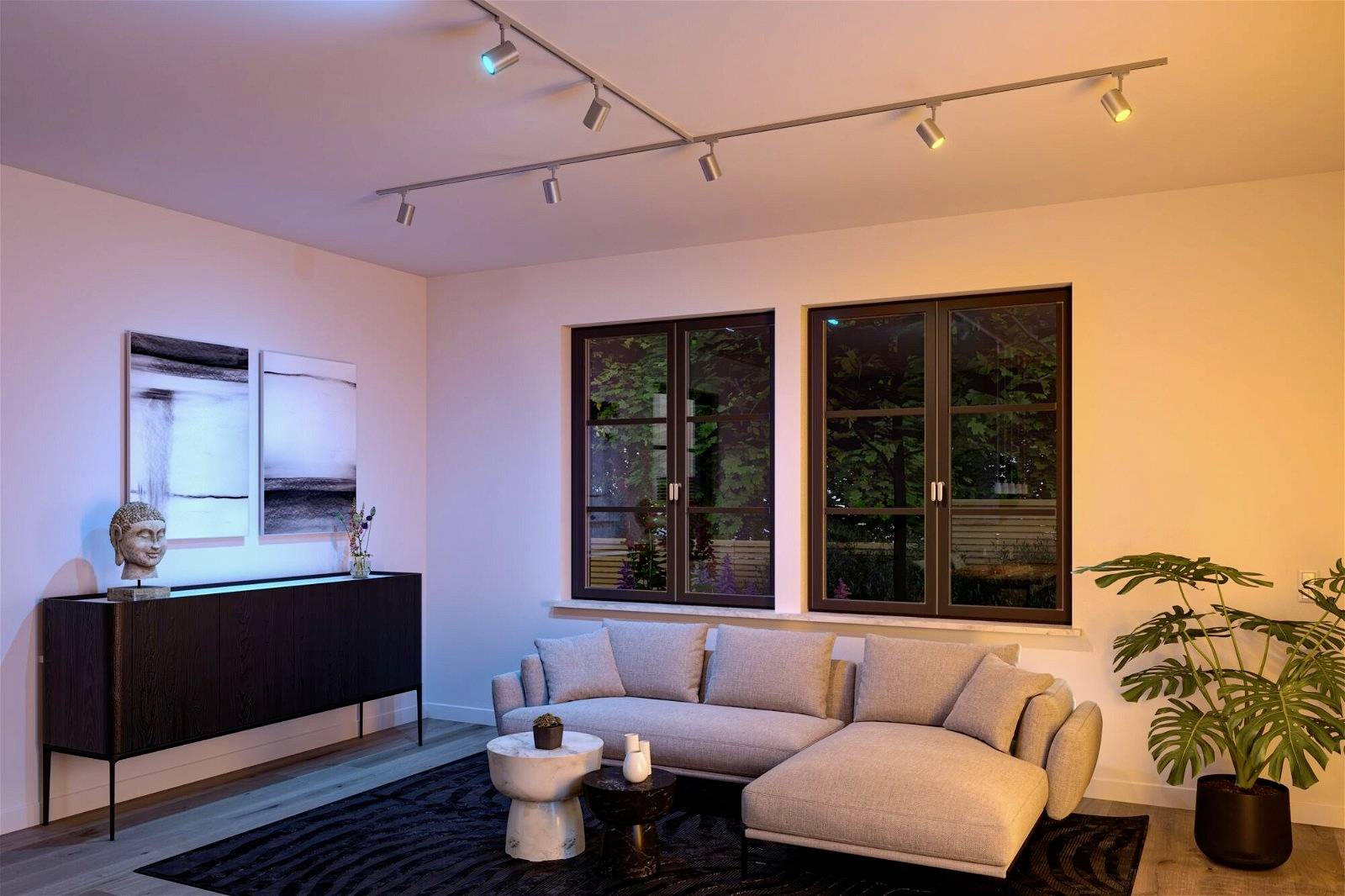 Paulmann Luxe LED-Schienenstrahler URail GU10 4.8W LED Chrom (matt)