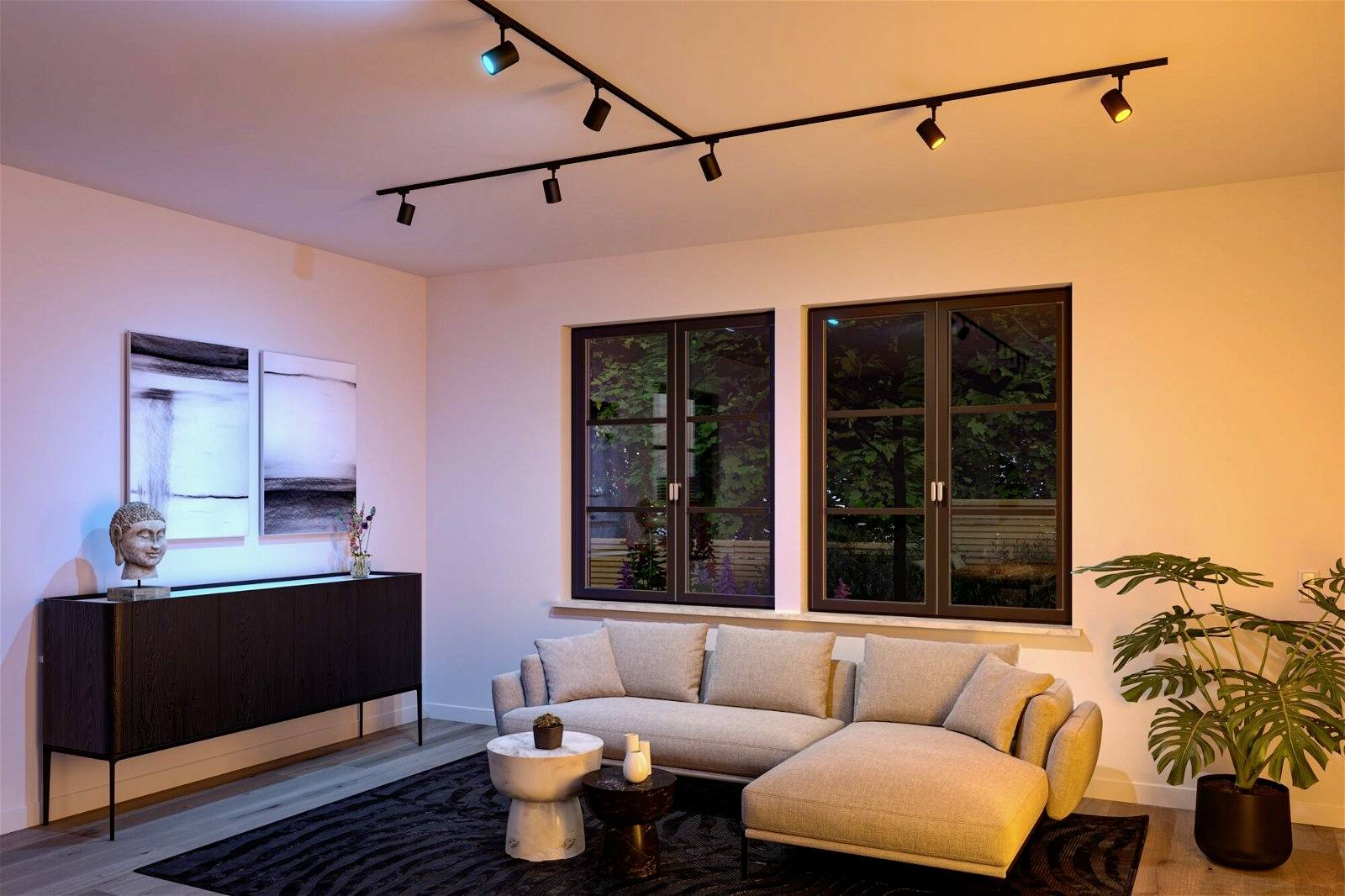 Paulmann Luxe LED-Schienenstrahler URail GU10 4.8W LED Schwarz (matt)