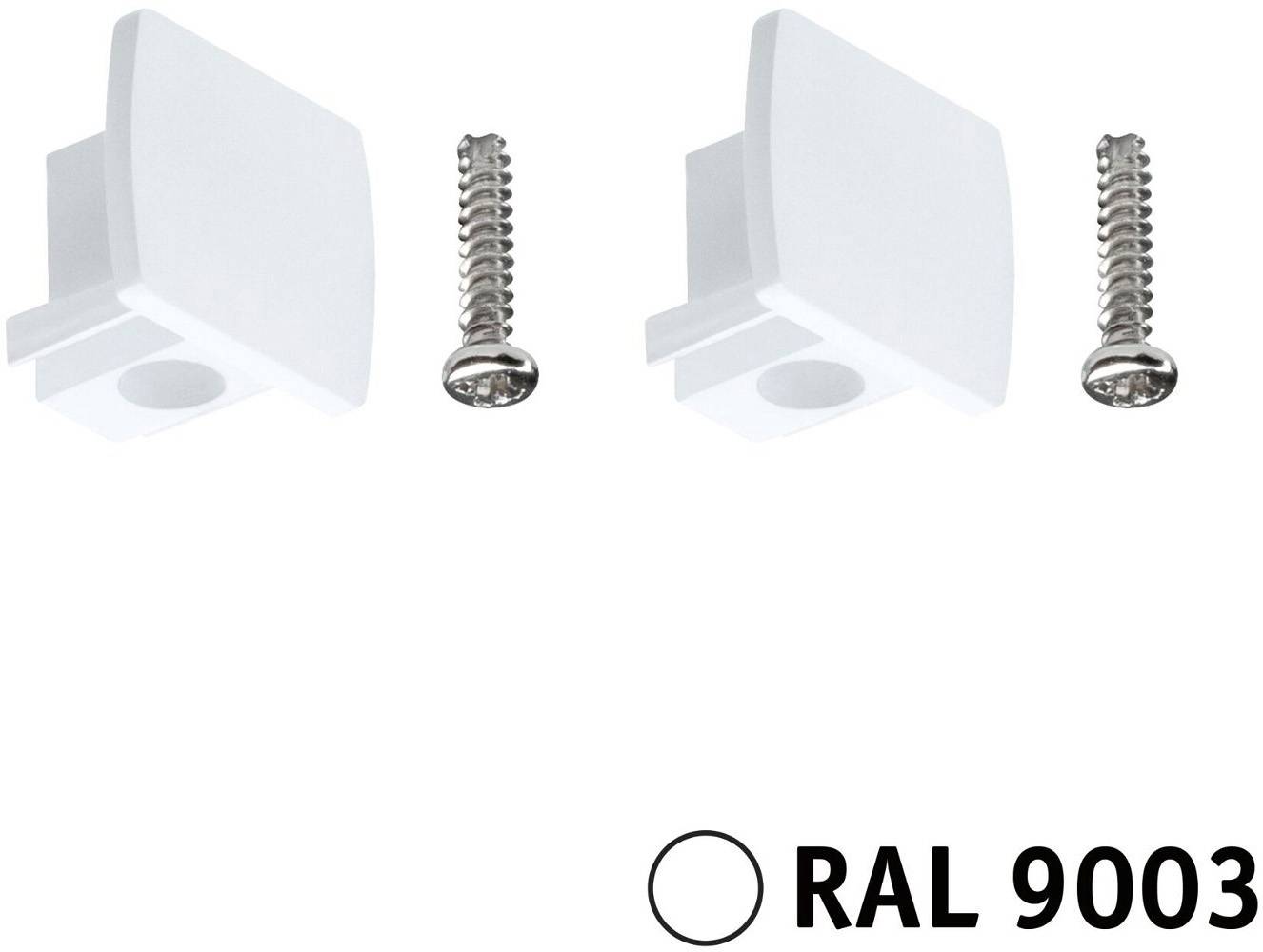 Paulmann 95653 Hochvolt-Schienensystem-Komponente Endkappe Signal-Weiß