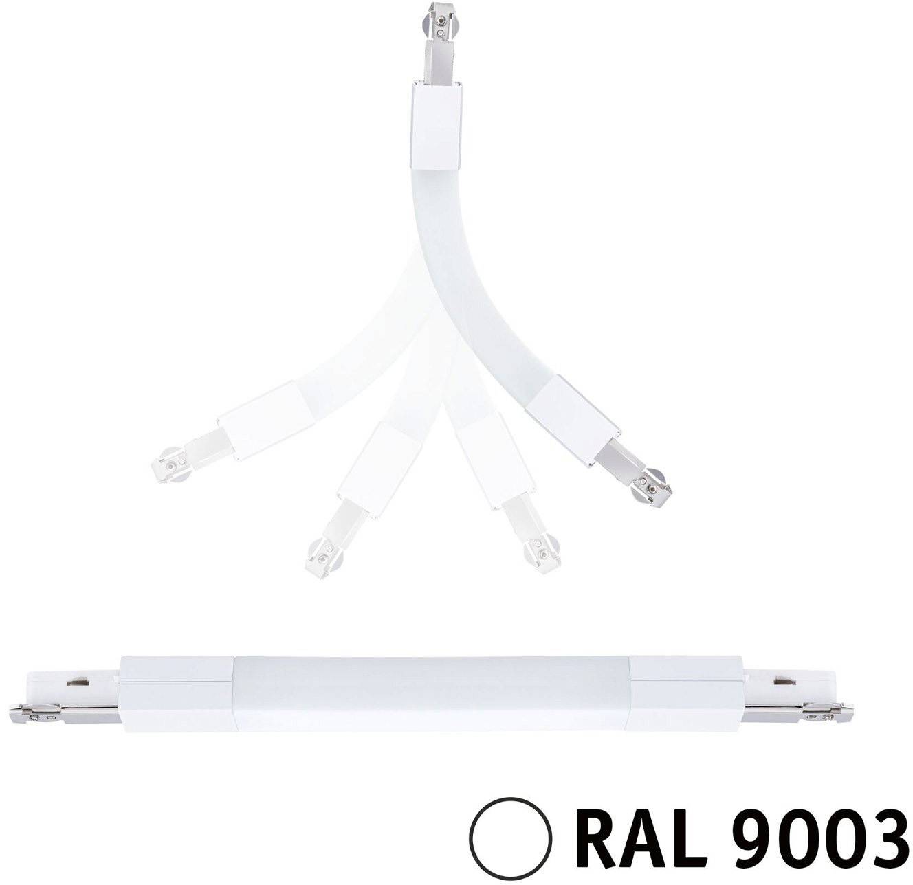 Paulmann 95650 Hochvolt-Schienensystem-Komponente Flexverbinder Signal-Weiß