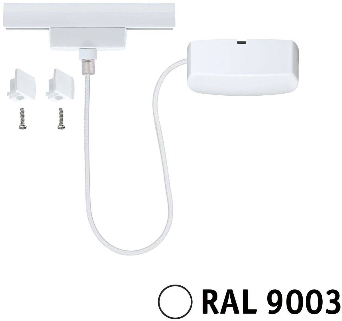 Paulmann 95644 Hochvolt-Schienensystem-Komponente Einspeiser Signal-Weiß