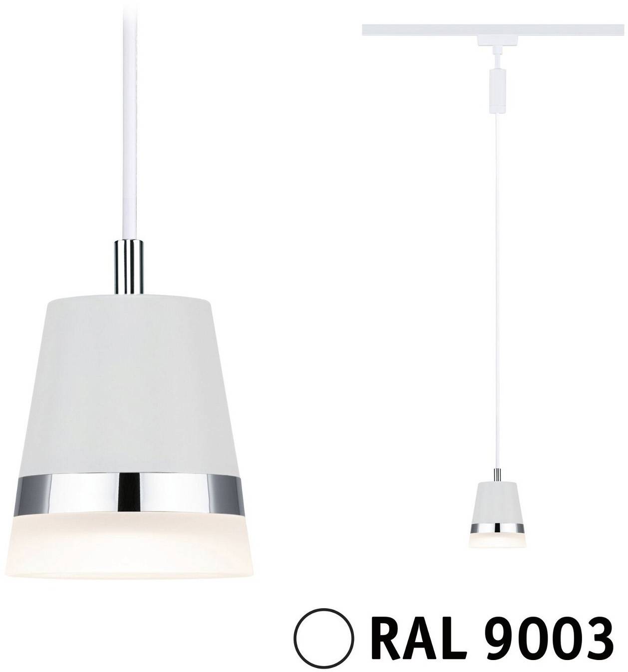 Paulmann Cone Hochvolt-Schienensystem-Leuchte URail GU10 Signal-Weiß