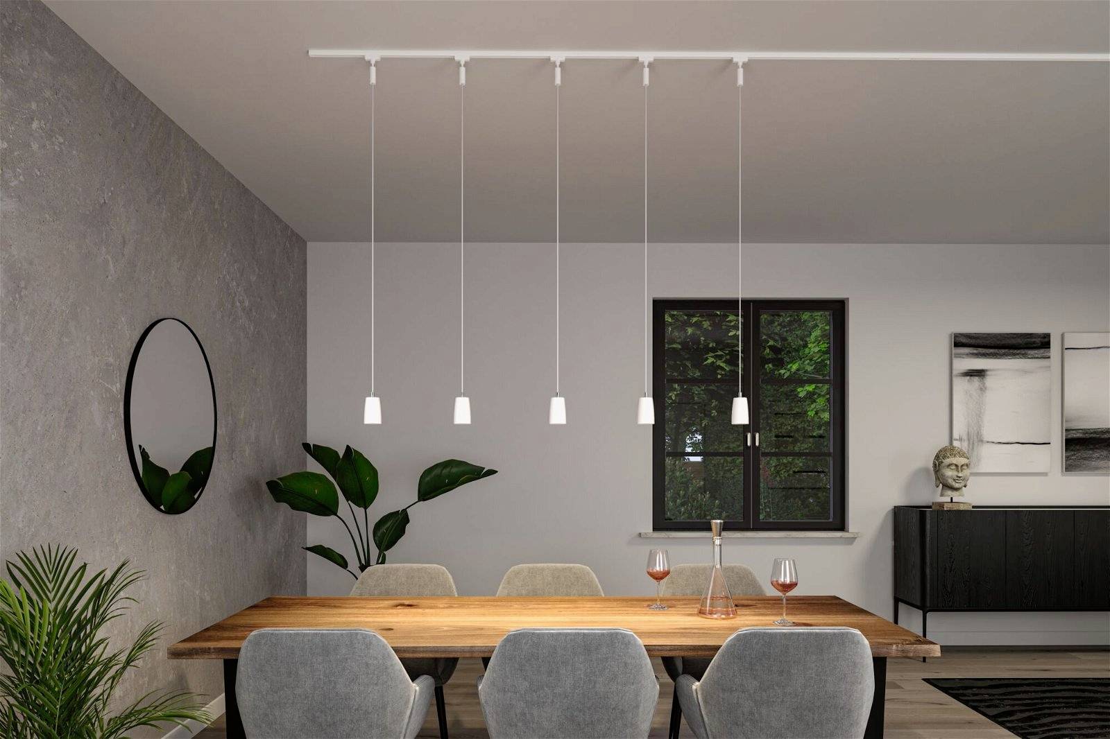 Paulmann Cover Hochvolt-Schienensystem-Leuchte URail GU10 Signal-Weiß