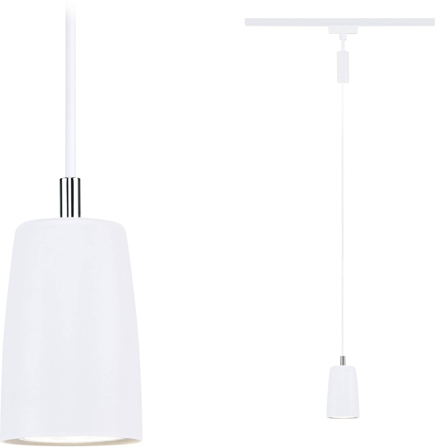 Paulmann Cover Hochvolt-Schienensystem-Leuchte URail GU10 Signal-Weiß