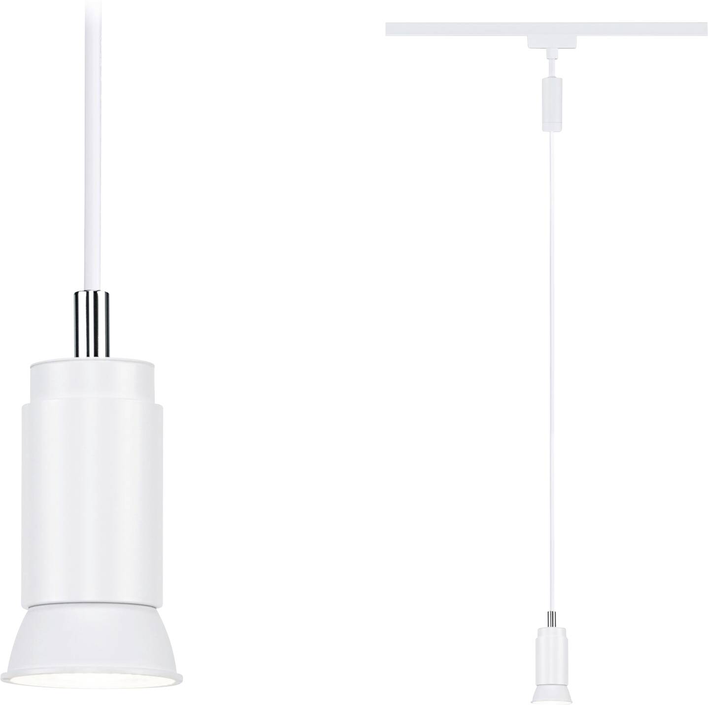 Paulmann Runa Hochvolt-Schienensystem-Leuchte URail GU10 Signal-Weiß