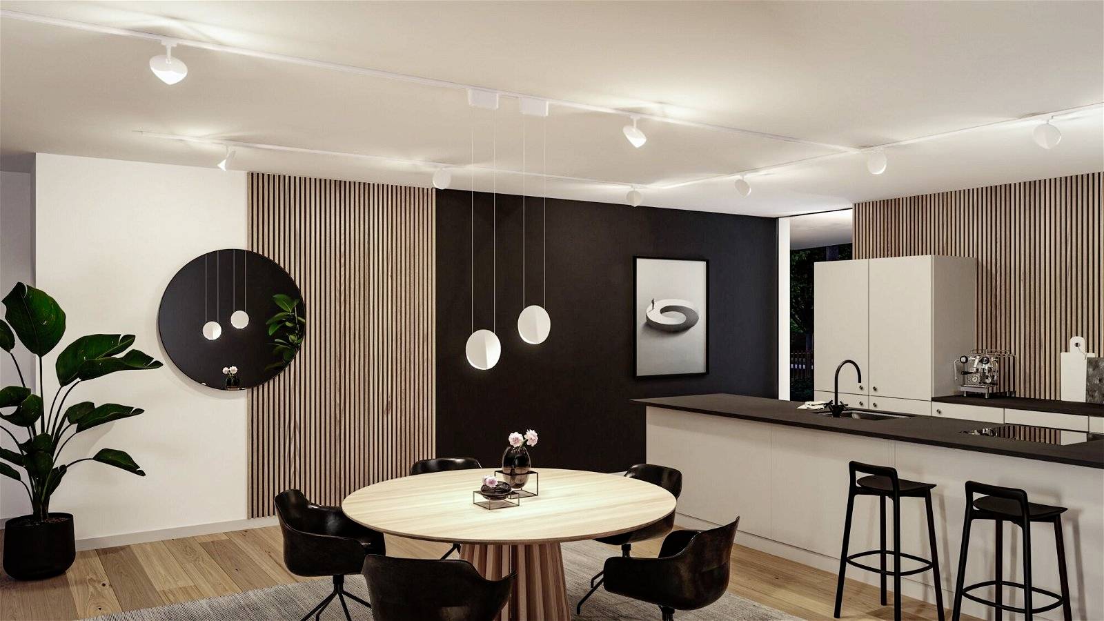 Paulmann Alejandro Hochvolt-Schienensystem-Leuchte URail 10W Signal-Weiß