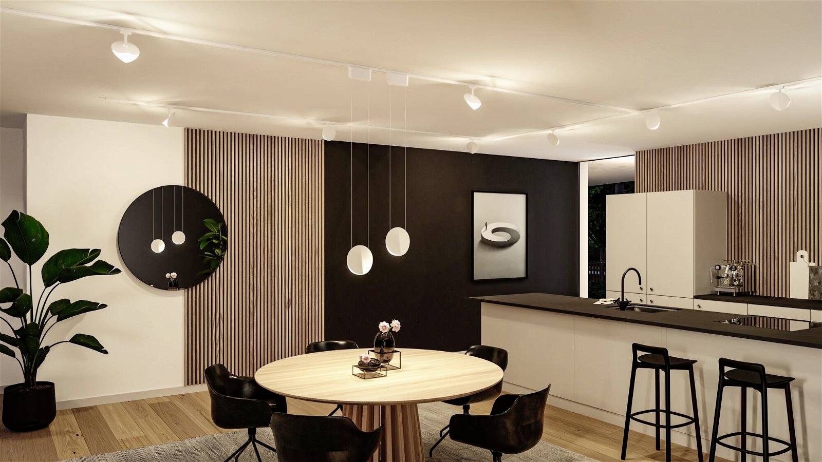 Paulmann Alejandro Hochvolt-Schienensystem-Leuchte URail 10W Signal-Weiß