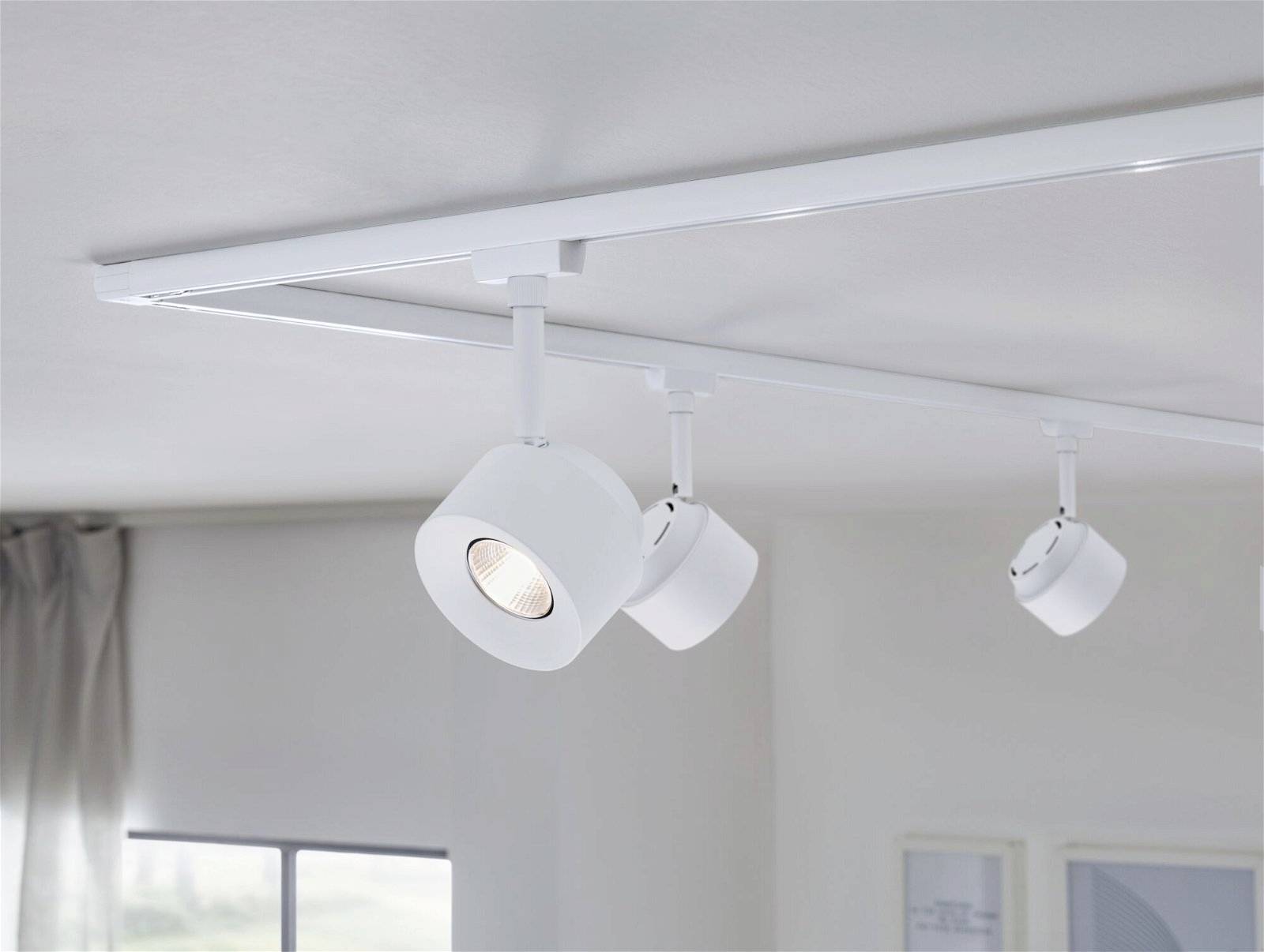 Paulmann Pane Hochvolt-Schienensystem-Leuchte URail 7.4W Signal-Weiß