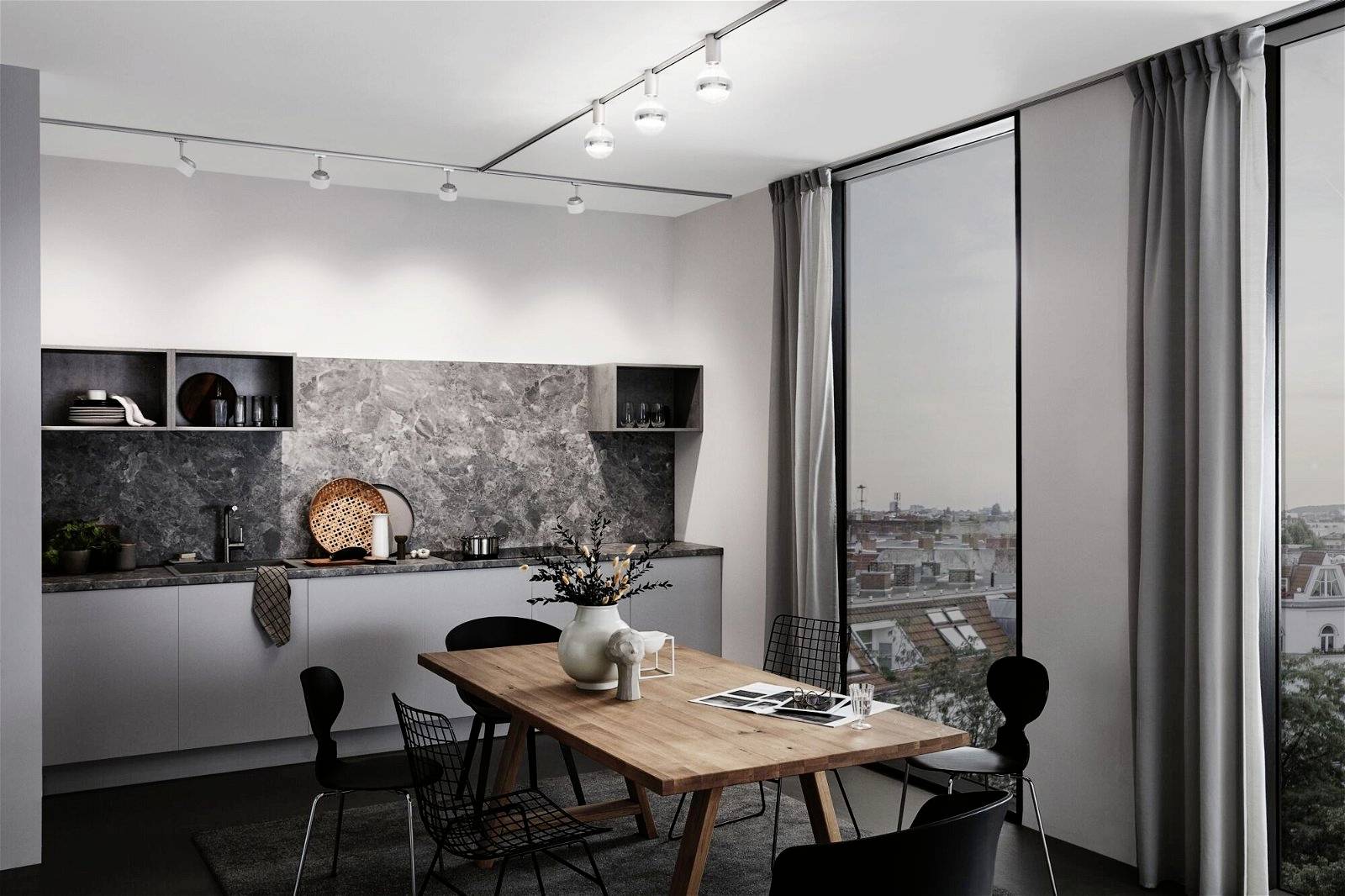 Paulmann Circle Hochvolt-Schienensystem-Leuchte URail 7.4W Signal-Weiß