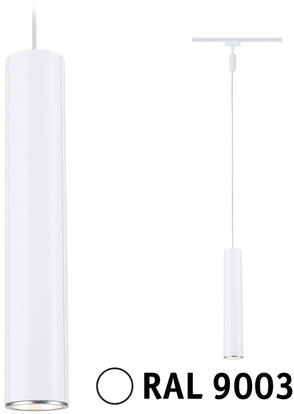 Paulmann Catalejo Hochvolt-Schienensystem-Leuchte URail GU10 Signal-Weiß