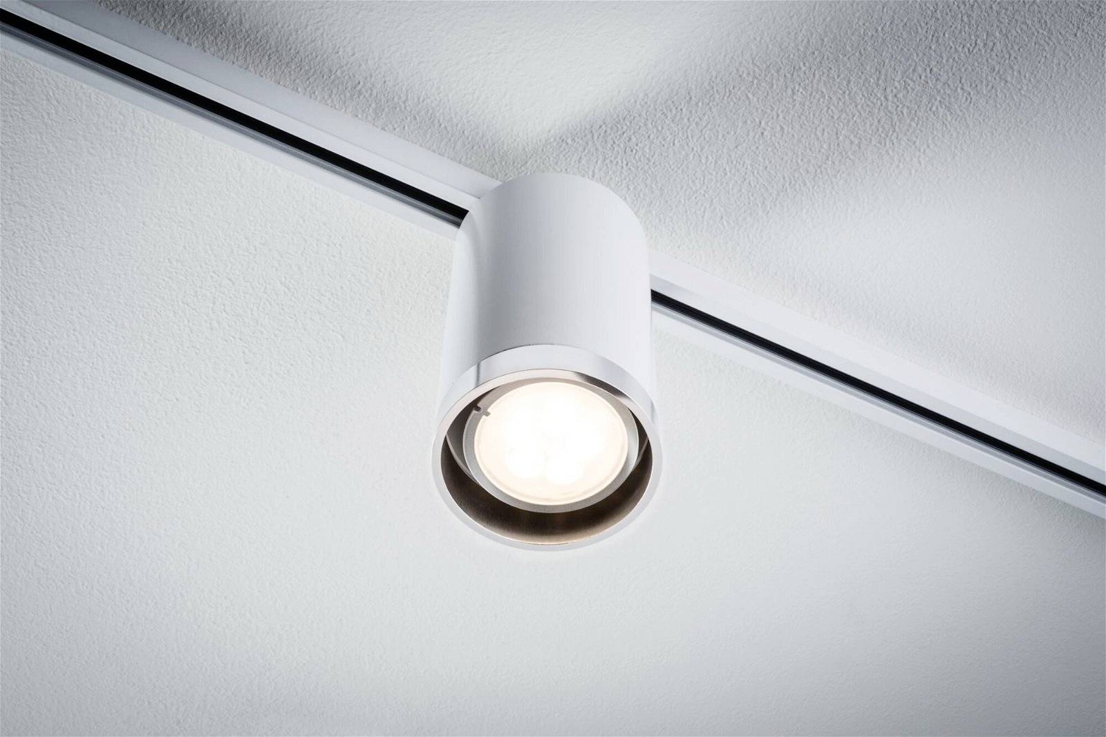 Paulmann Tube Hochvolt-Schienensystem-Leuchte URail GU10 Signal-Weiß