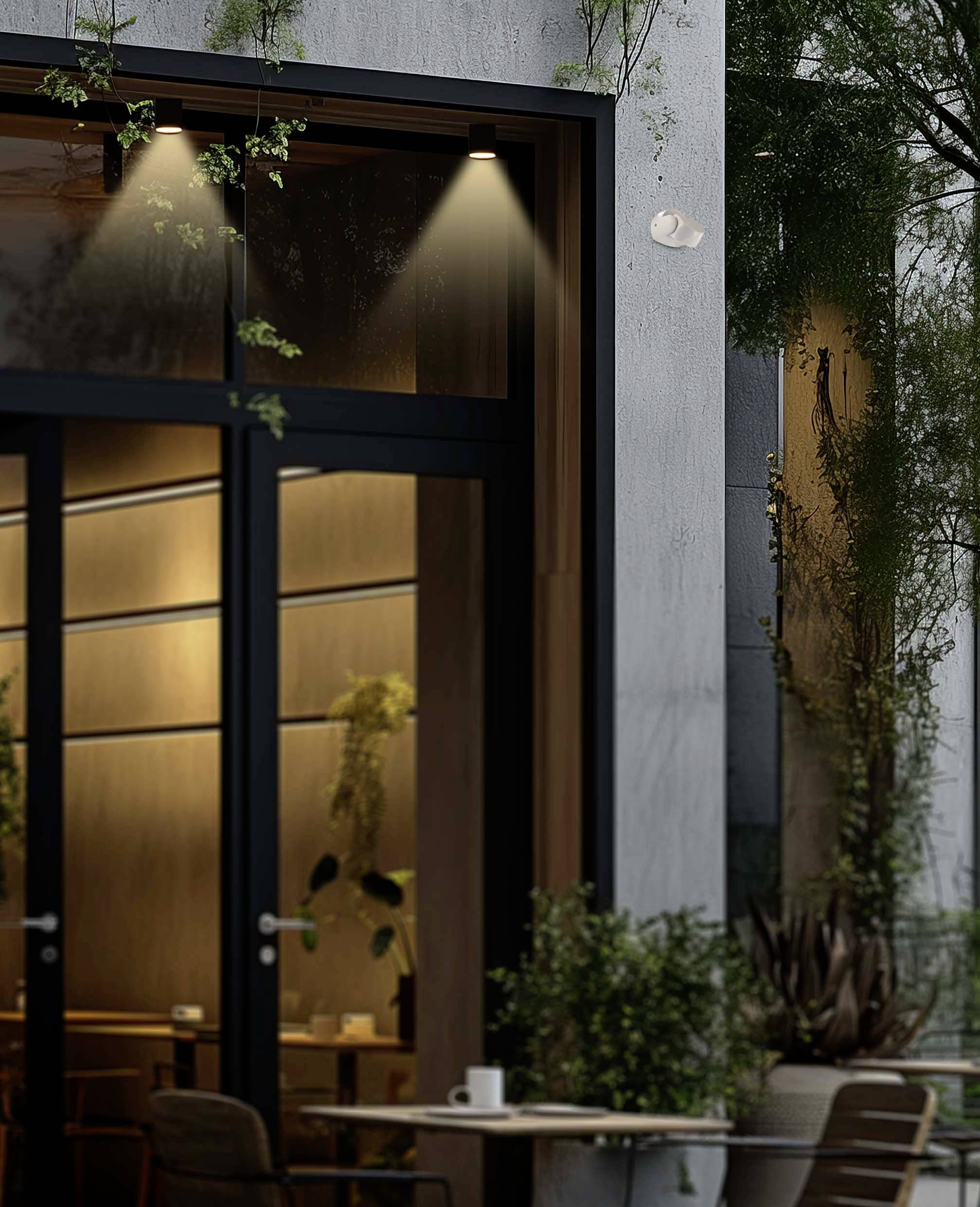 Sygonix SY-6440262 Wand, Decke HF-Bewegungsmelder 180° Relais Weiß IP65