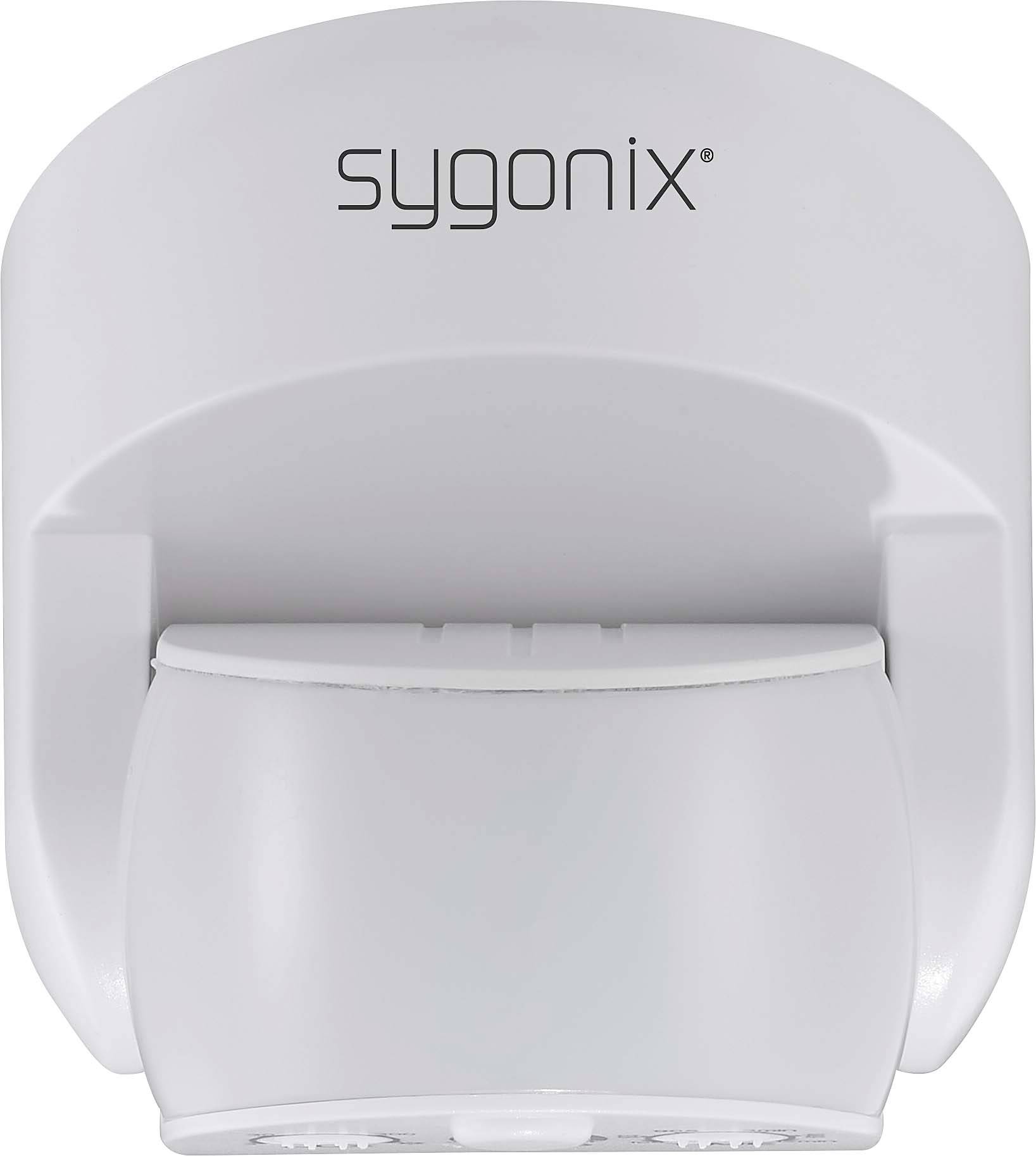 Sygonix SY-6440262 Wand, Decke HF-Bewegungsmelder 180° Relais Weiß IP65