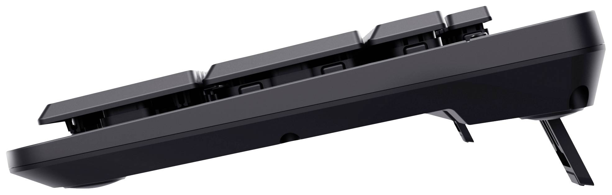 Trust ODY II Bluetooth® Tastatur Deutsch, QWERTZ Schwarz mit numerischer Tastatur