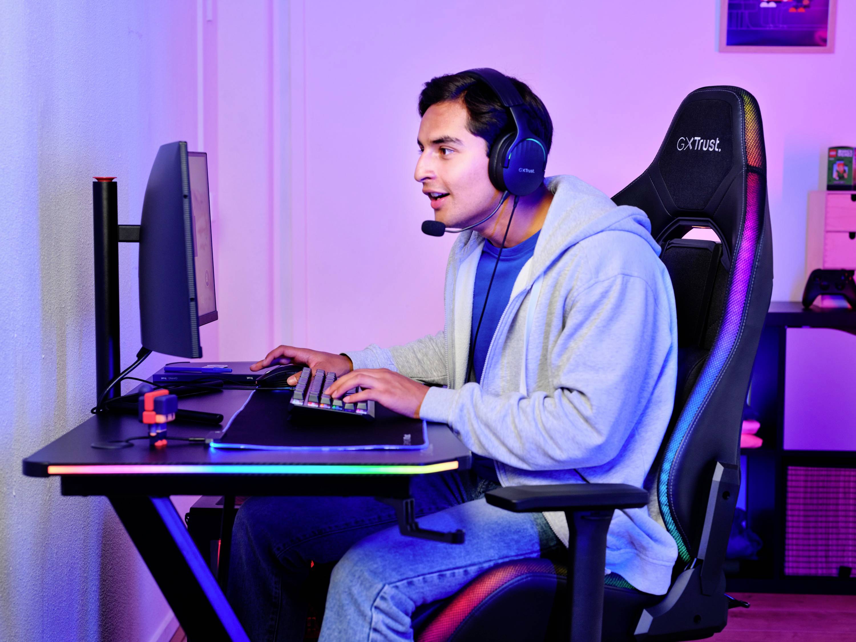 Trust GXT719 RUYA Gaming-Stuhl Schwarz