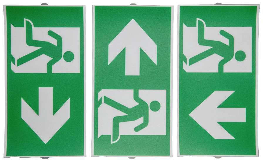 H1 Solutions 1021 LED Fluchtweg-Notbeleuchtung rechts, links, runter