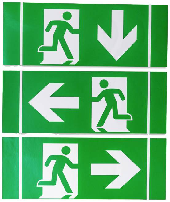 H1 Solutions 1041 LED Fluchtweg-Notbeleuchtung Wandmontage, Deckenmontage rechts, links, runter