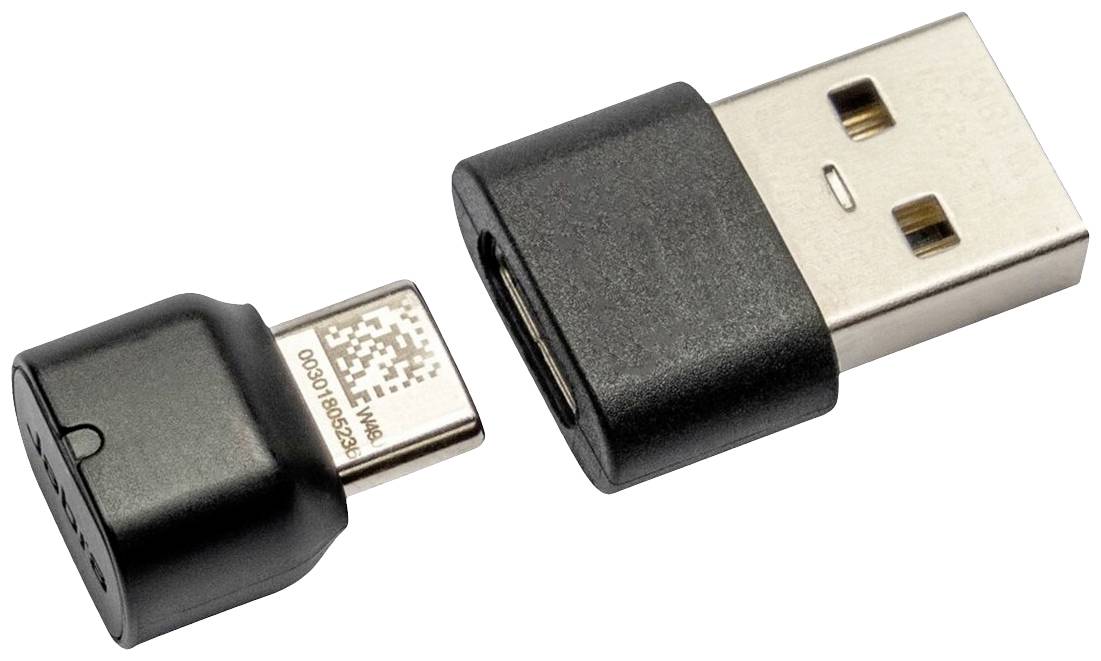 Ein USB-C auf USB-A Adapter, geeignet zum Verbinden und Konvertieren von USB-C Geräten zu einem USB-A Anschluss.