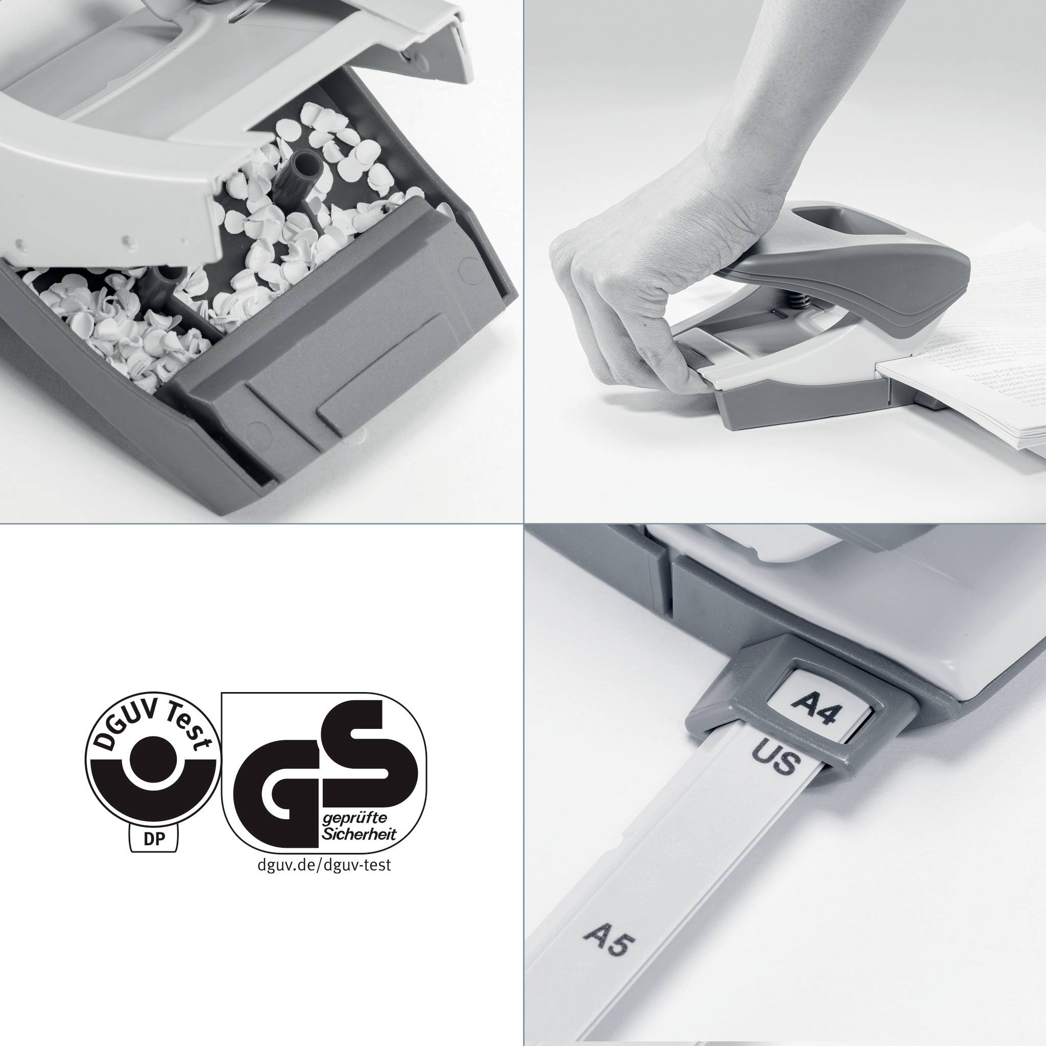 Leitz 50082026 Bürolocher Rot-Weiß max. Einstellformat: DIN A4 30 Bl. (80 g/m²)