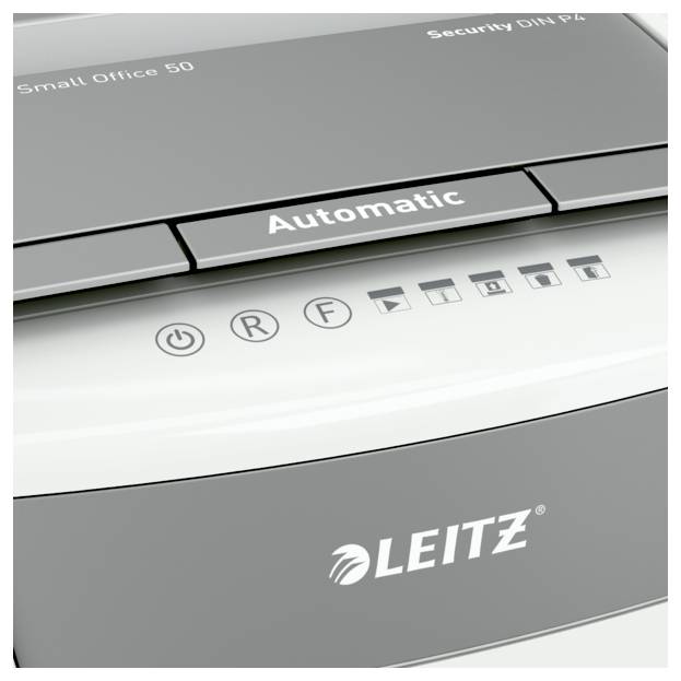 Leitz IQ Autofeed Small Office 50 P4 Aktenvernichter 6 Blatt Partikelschnitt 4 x 28mm P-4 20l Vernichtet auch Büroklammern