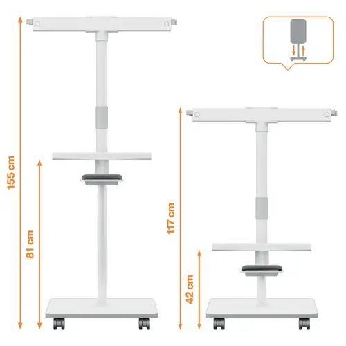 Nobo Flipcharttafel Move & Meet Weiß 1915644 Nobo Flipcharttafel Move & Meet Weiß 1915644
