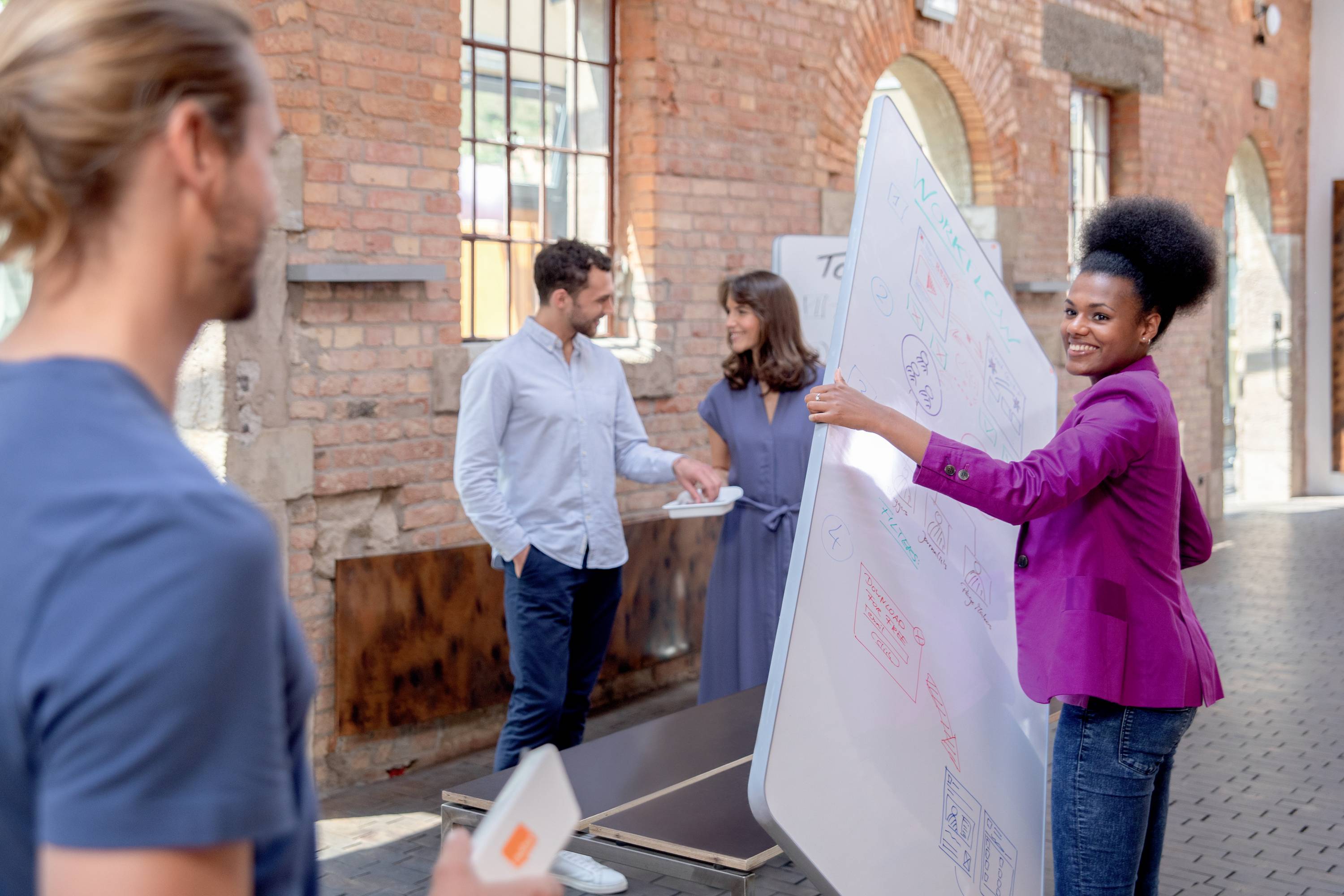 Nobo Whiteboard (B x H) 90cm x 180cm Weiß