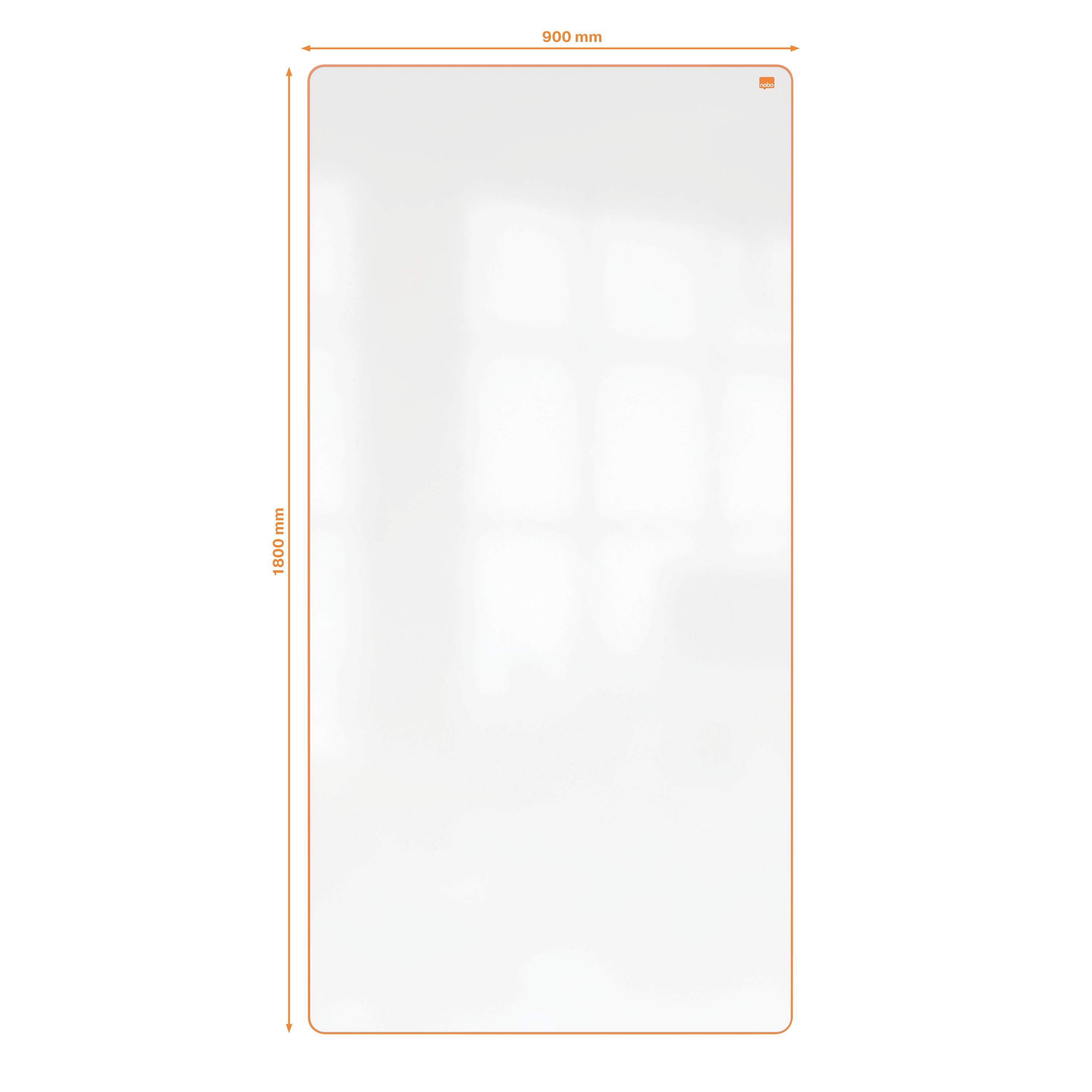 Nobo Whiteboard (B x H) 90cm x 180cm Weiß