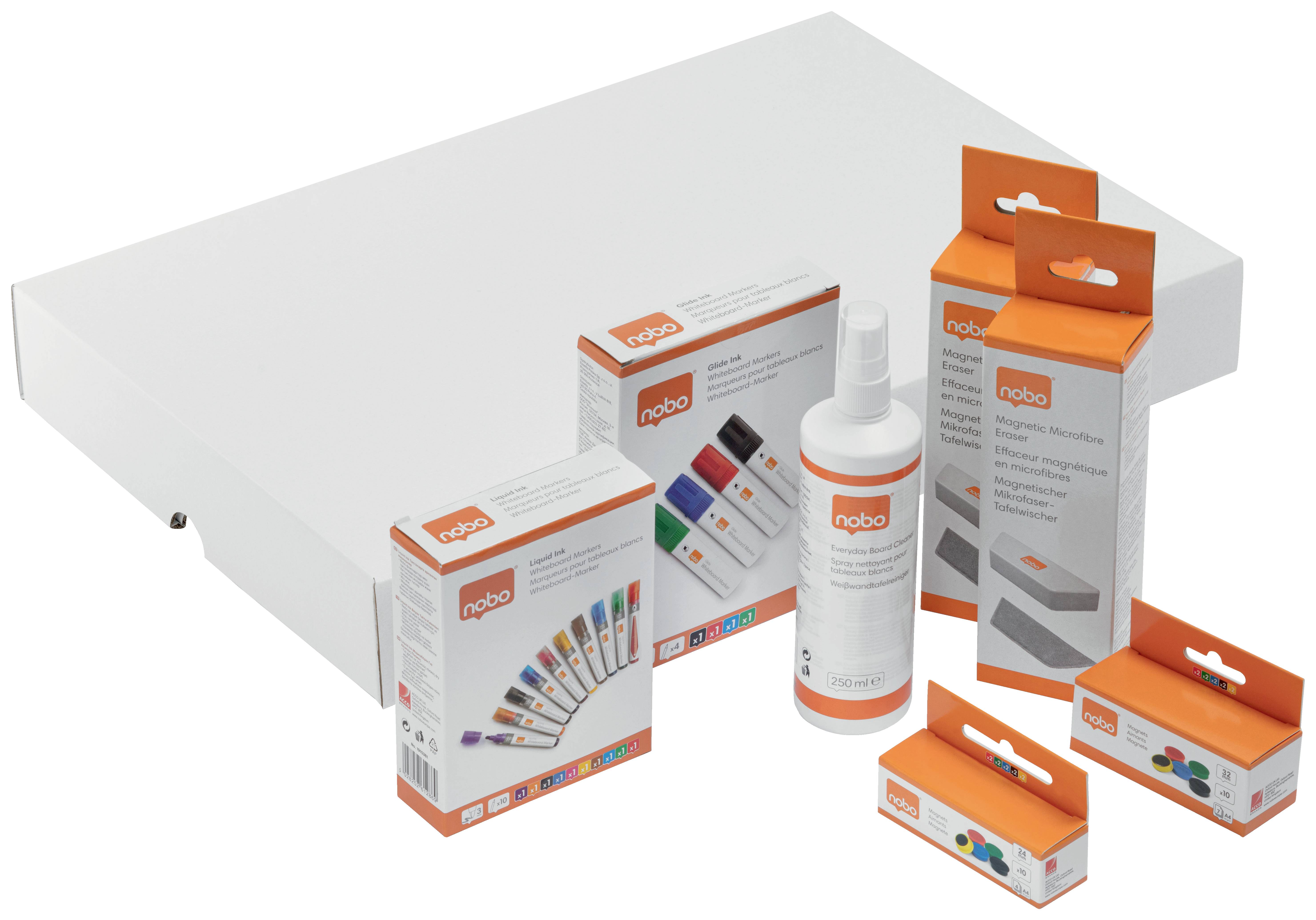 Nobo Whiteboard Zubehör-Set Inkl. Magneten, Inkl. Marker