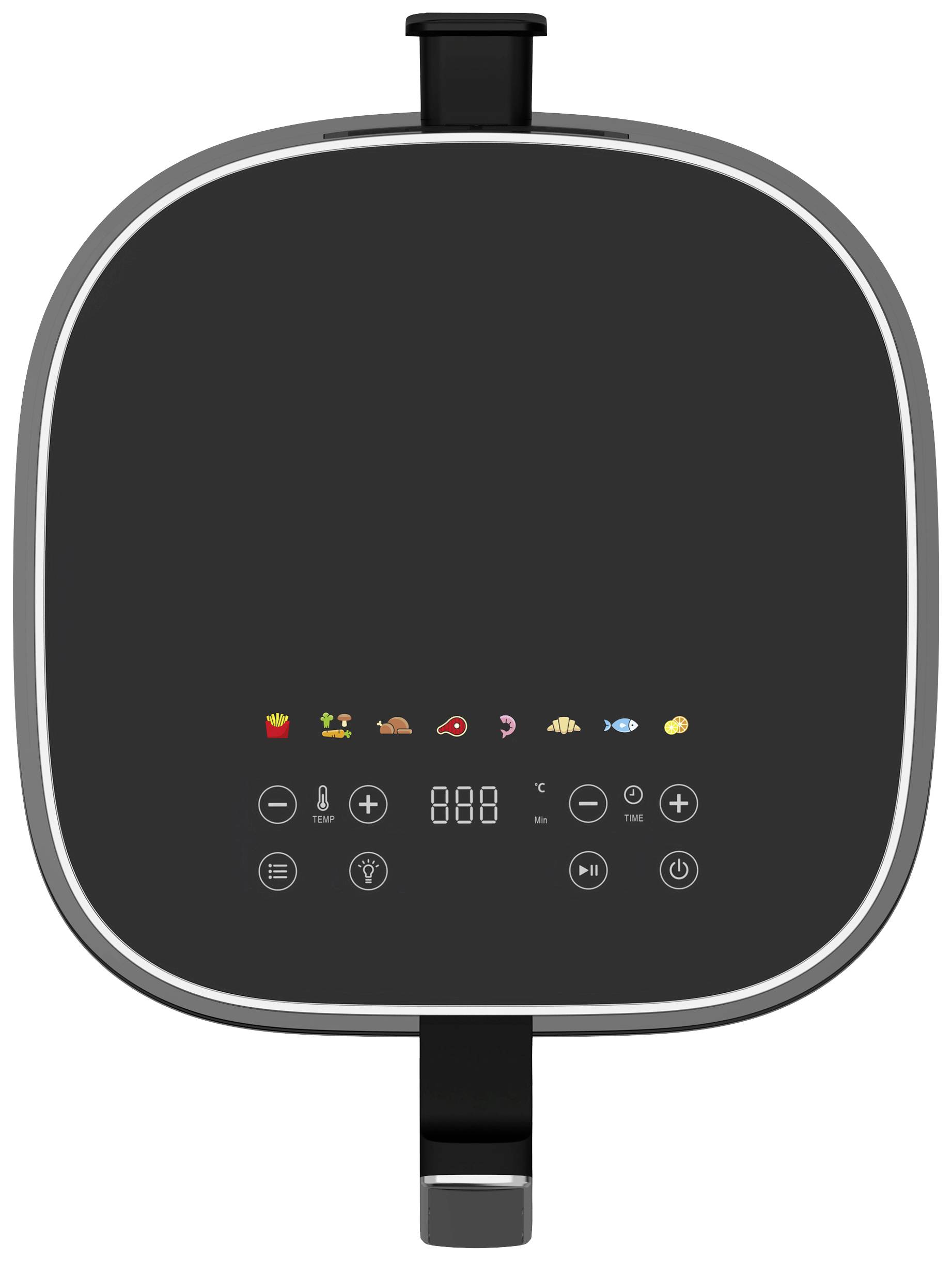 Aeco TOUCH Heißluft-Fritteuse 5.7l 1700W Timerfunktion, Antihaftbeschichtung Schwarz