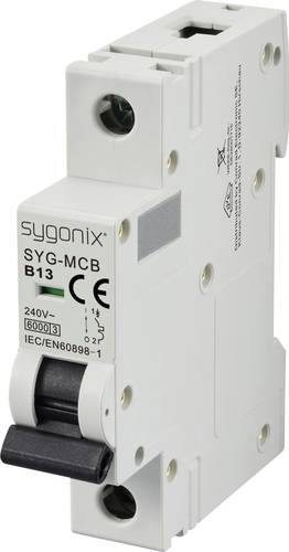Sygonix SY-6440878 SYG-MCB 1P/B13/6KA Leitungsschutzschalter 1polig 13 A 240 V/AC